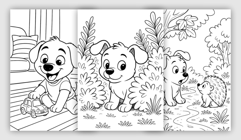 Cartoon Dog coloring pages