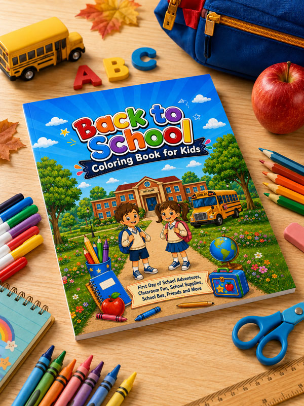 Back to School Coloring Book for Kids