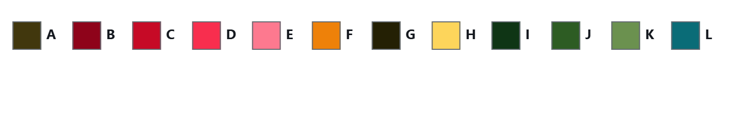 Camellia color by number palette