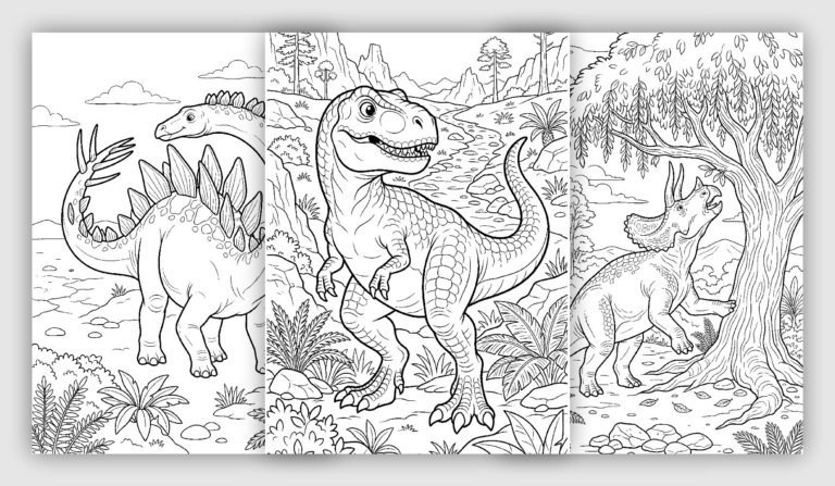 Dinosaur Coloring Pages for Kids