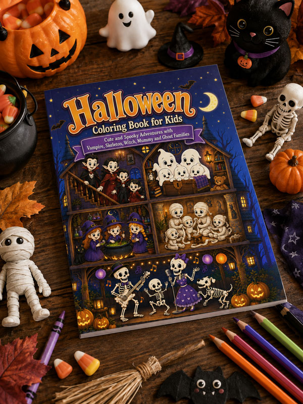 Halloween Coloring Book for Kids