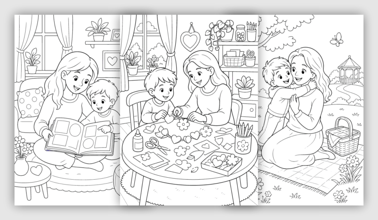 Mother’s Day Coloring Pages