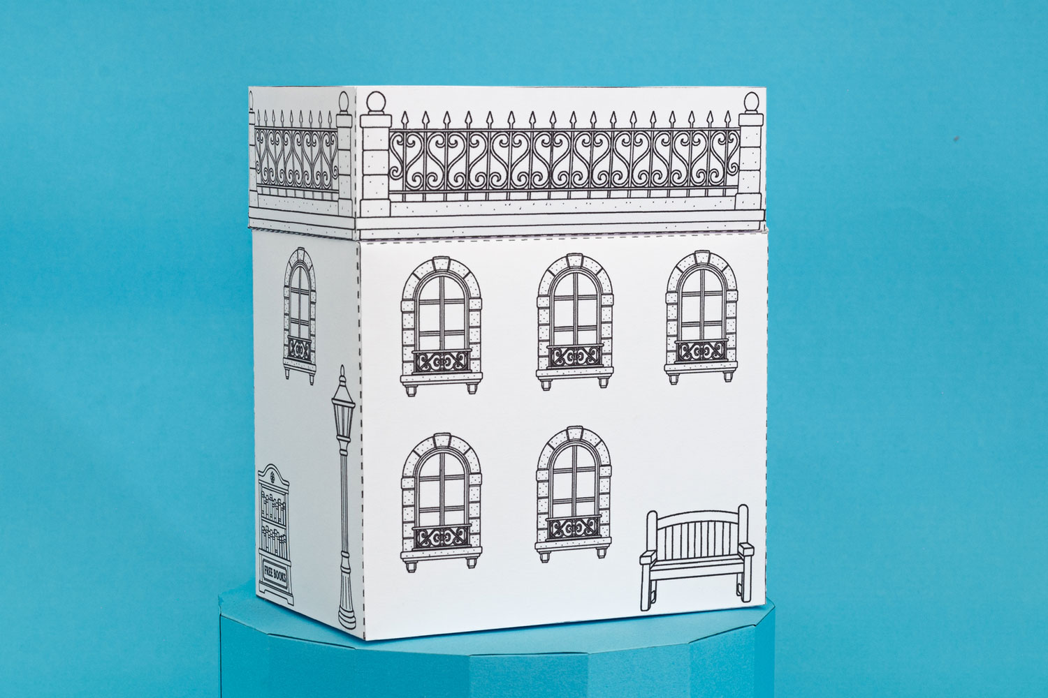 Printable-3D-Book-shop-to-Color-and-Build-004