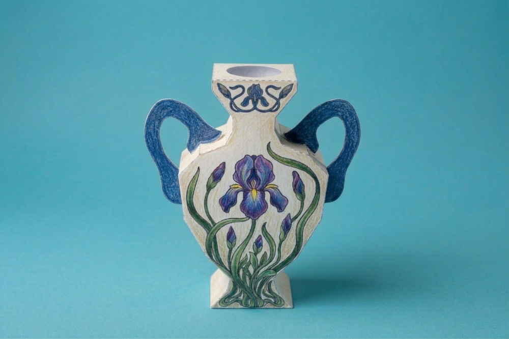 Printable 3D Iris Floral Vase 005 Printable-3D-Iris-Floral-Vase-005