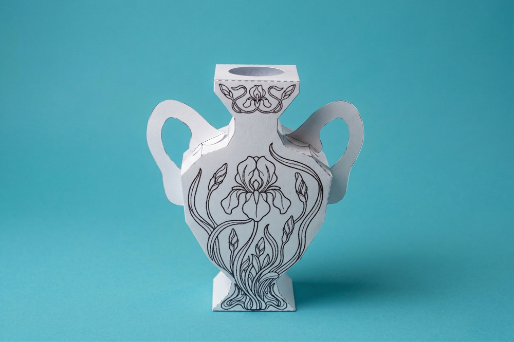 Printable 3D Iris Floral Vase 007 Printable-3D-Iris-Floral-Vase-007