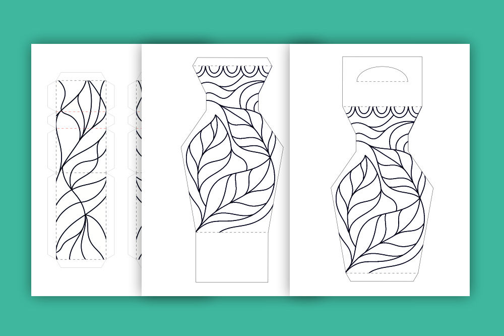 Printable 3D Leaf Pattern Vase 1 Printable 3D Leaf Pattern Vase (1)