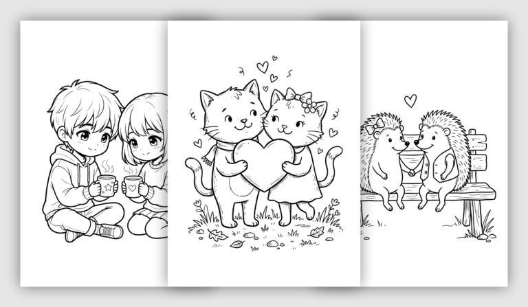 Valentine’s Day Coloring Pages