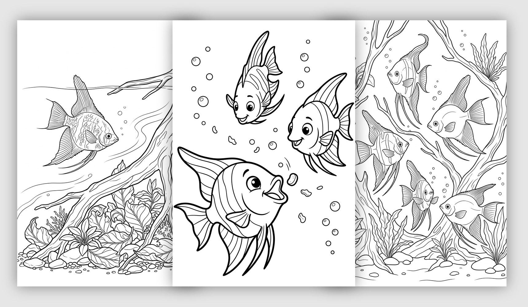 Angelfish Coloring Pages