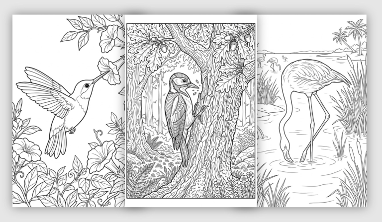 Birds Coloring Pages