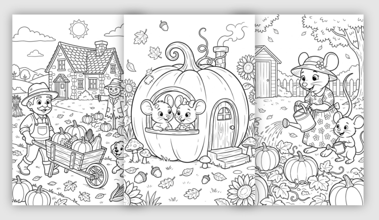Cute Pumpkin Coloring Pages