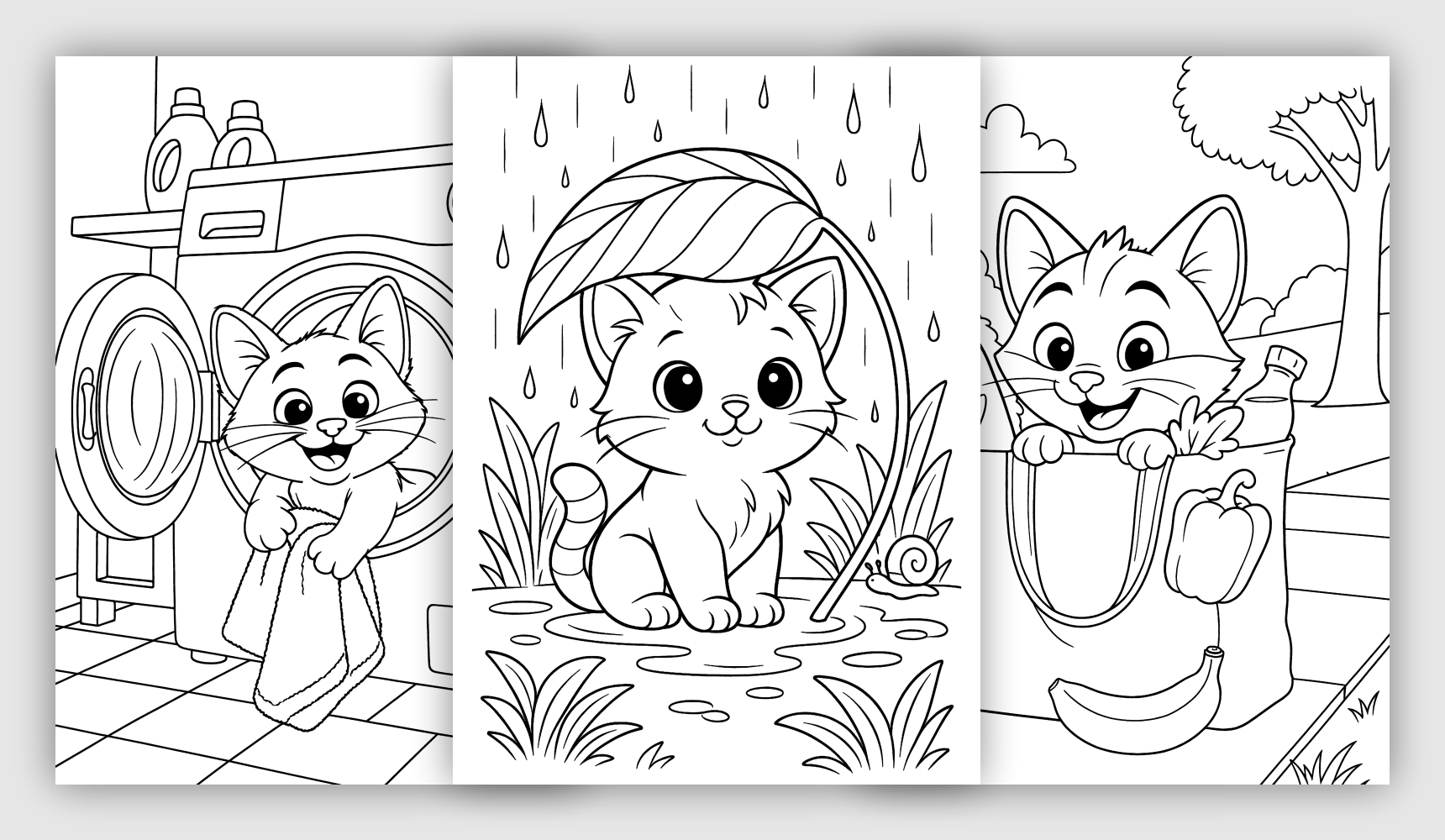 Cute Cat Coloring Pages