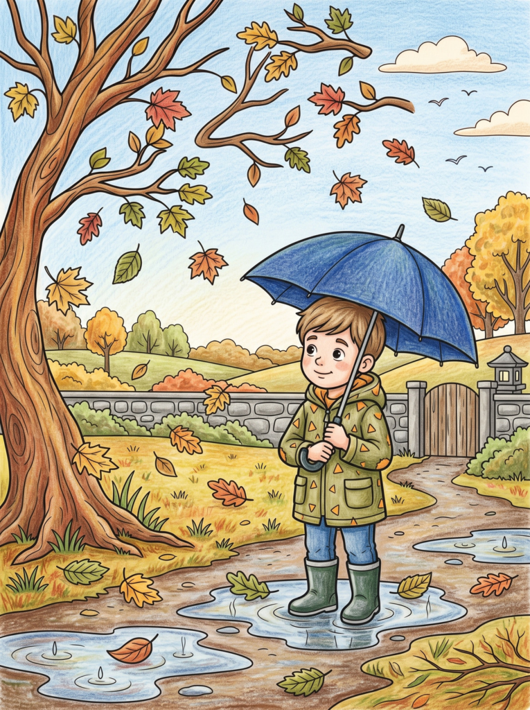 Cute fall coloring pages 03 coloring page