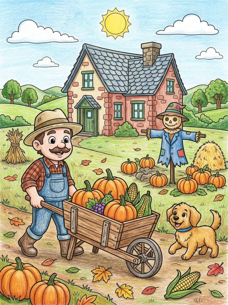 Cute pumpkin coloring pages 01 coloring page