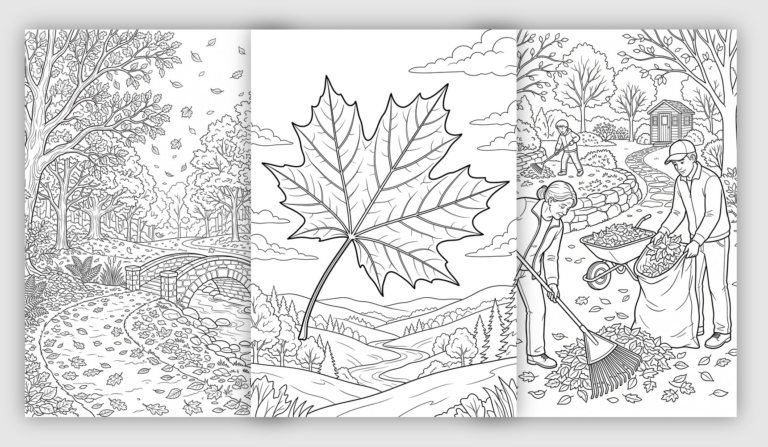 Fall Leaves for Coloring