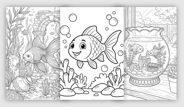 Goldfish Coloring Pages