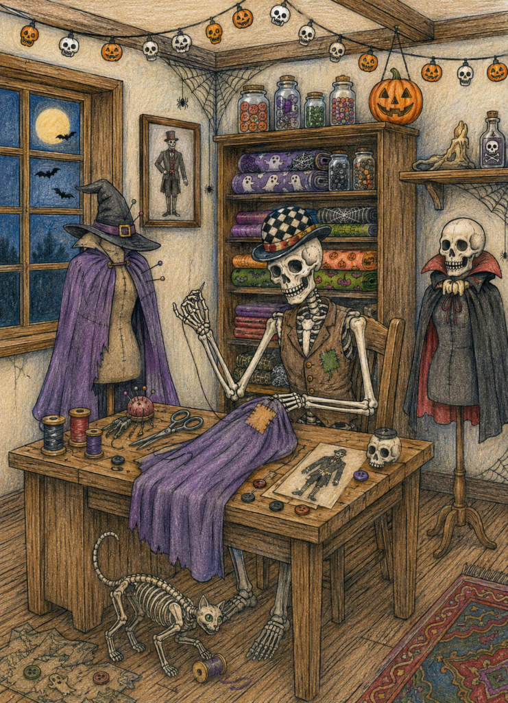 halloween adults coloring page sample 1