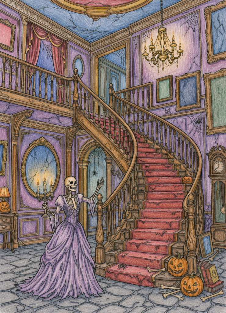 halloween adults coloring page sample 2