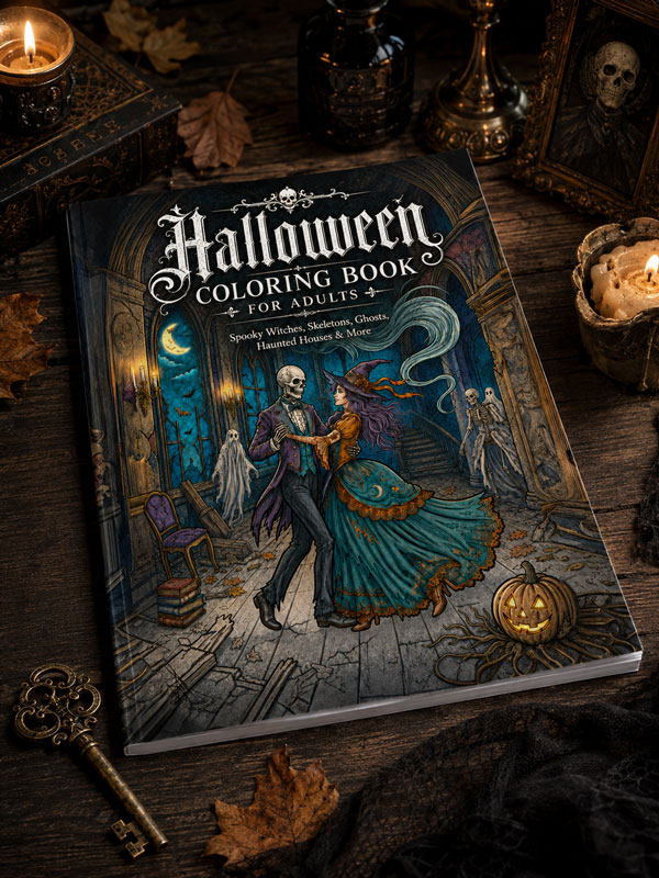 Halloween Coloring Book for Adults