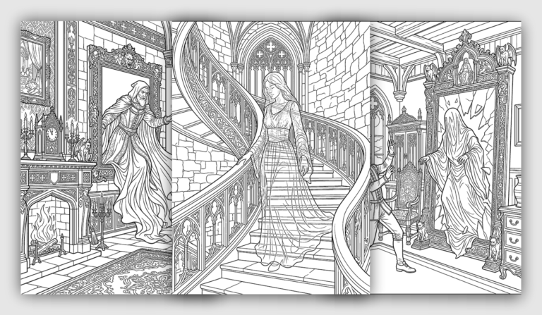 Ghost Coloring Pages for Adults