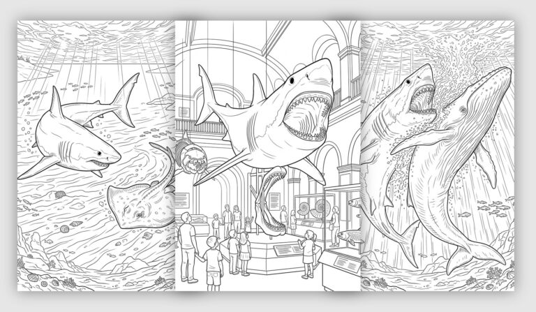 Megalodon Coloring Pages