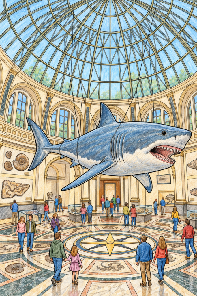 Megalodon coloring pages sample 01 coloring page