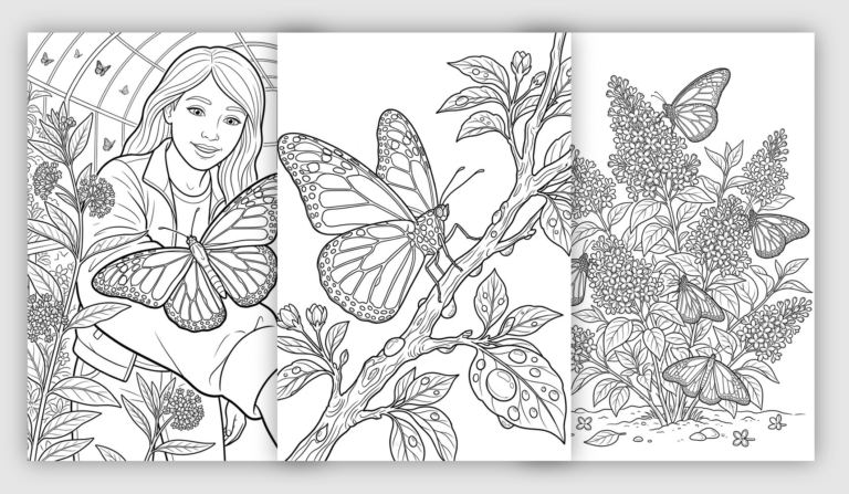 Monarch Butterfly Coloring Pages