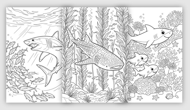 Shark Coloring Pages