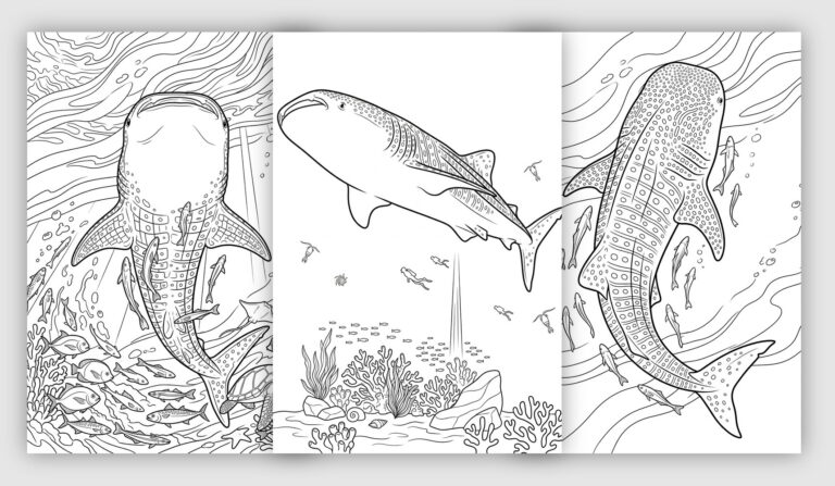 Whale Shark Coloring Pages
