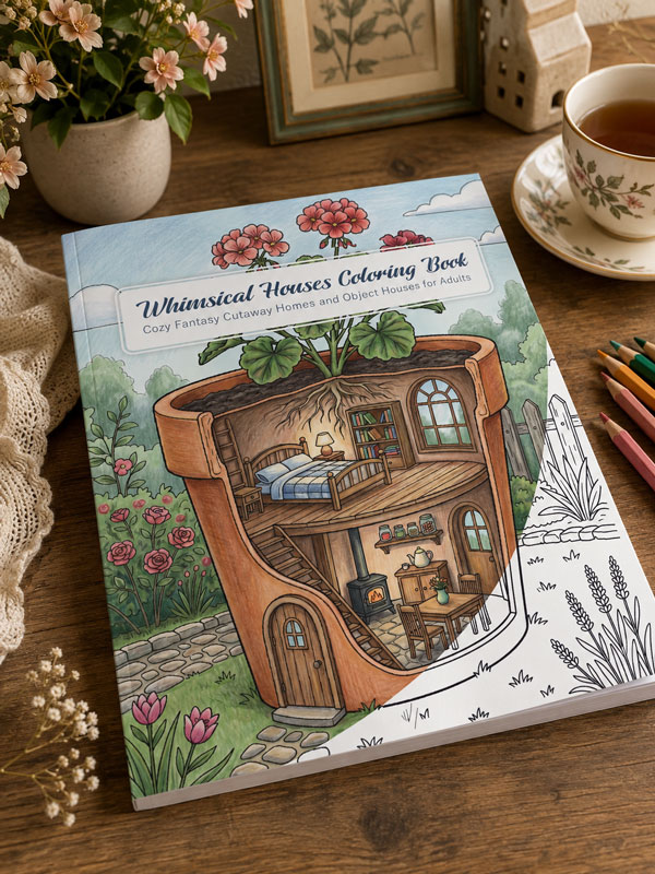 Whimsical Houses Coloring Book